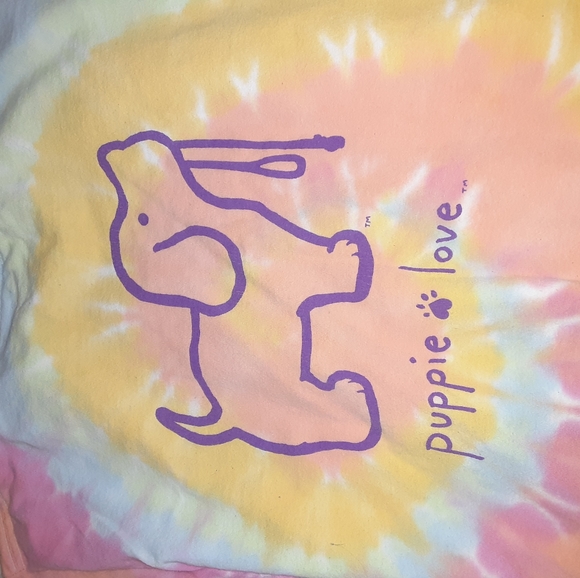 Tydye puppy love long sleeve shirt - Picture 2 of 3